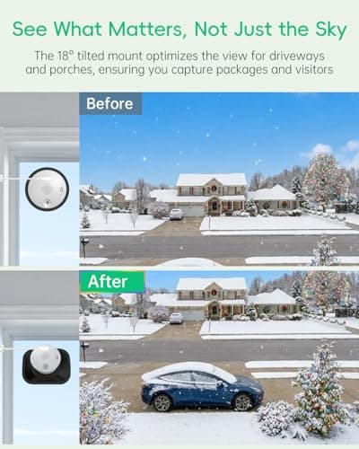 SYMYNELEC Window Cameras for Home Security: Indoor Camera for Outdoor Monitoring with 2K Full Color Upgraded Night Vision Motion Human Vehicle Detection Easy Installation with Tilt Mount — view 3