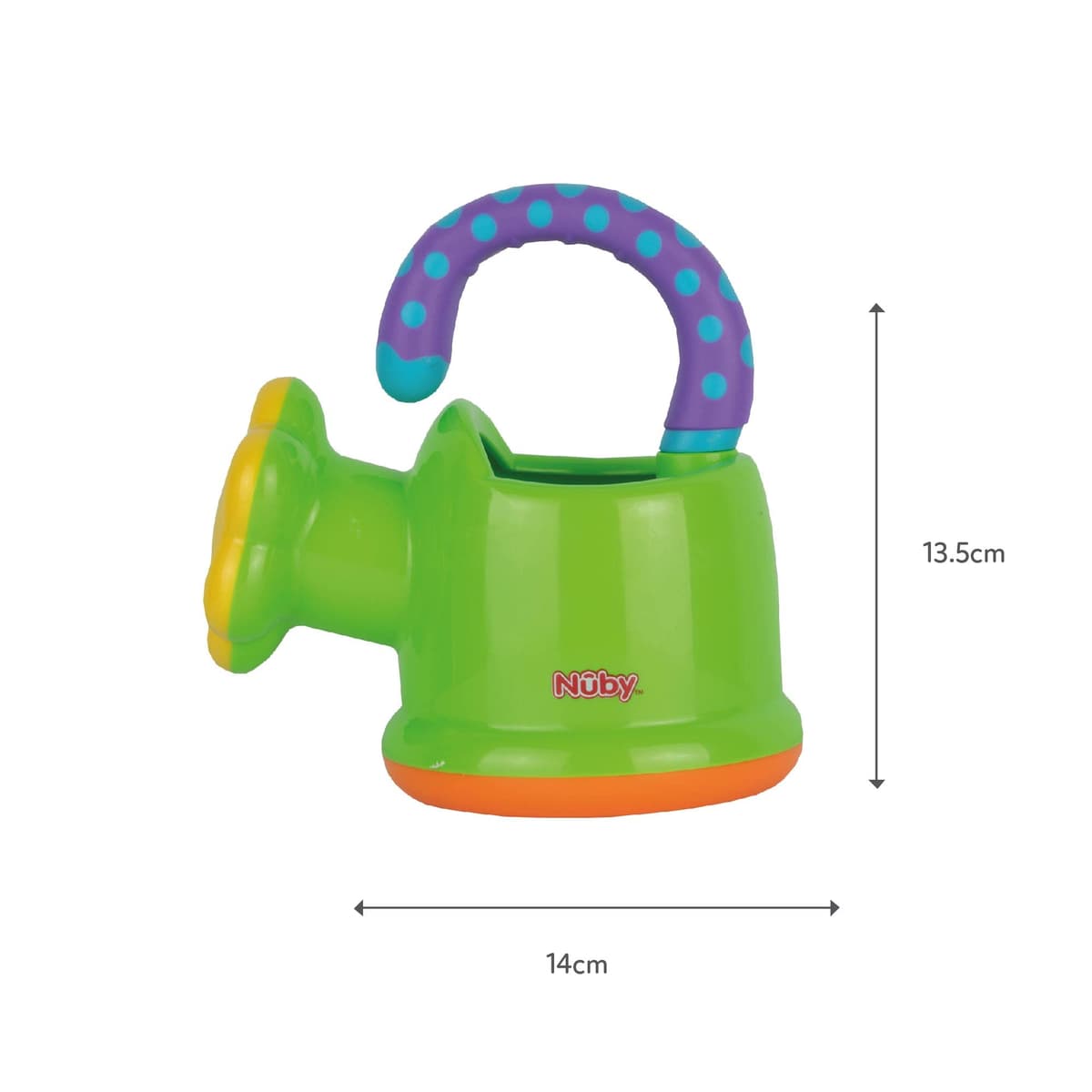 Nuby Fun Watering Can Baby Bath Toy - Easy Hold Handle | Outdoor Play | Suitable from 6 Months (Green) — view 6