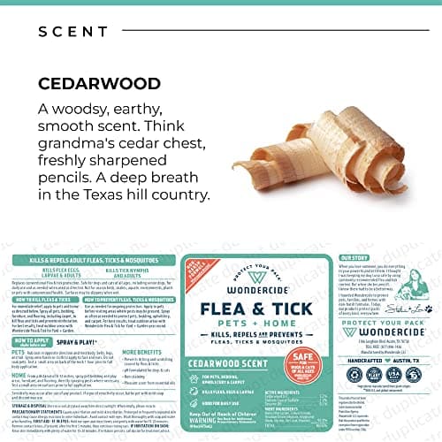 Wondercide - Flea, Tick & Mosquito Spray for Dogs, Cats, and Home - Flea and Tick Killer, Control, Prevention, Treatment - with Natural Essential Oils - Pet and Family Safe - Cedarwood 4 oz — view 5