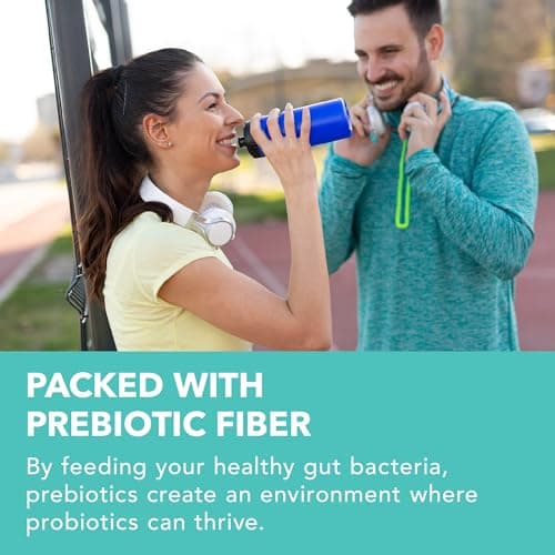Prebiotics and Probiotics in One | Bloating Relief & Gut Health for Adults | Probiotics Women & Men with 20 Billion CFU for Digestive Health Support | Made in Canada, Vegetarian & Non-GMO | 60 Ct — view 3