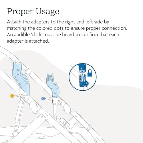 UPPAbaby Upper Adapter for Vista, Vista V2, and Vista V3 Strollers/ Compatible with Bassinet, Toddler Seat, Aria, Mesa V2, or Mesa Max Infant Car Seats / Quick + Secure Attachment / 1 Set — view 5