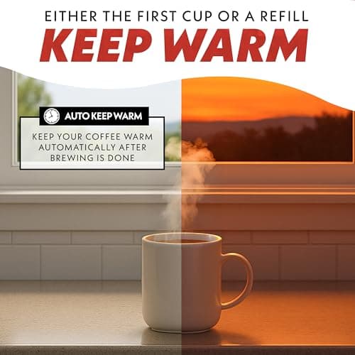Gourmia 5 Cup One-Touch Drip Brew Coffee Maker – Pause and Serve, Automatic Keep Warm, Easy View Water Window, Compact, Stainless Steel Accents, Black — view 3