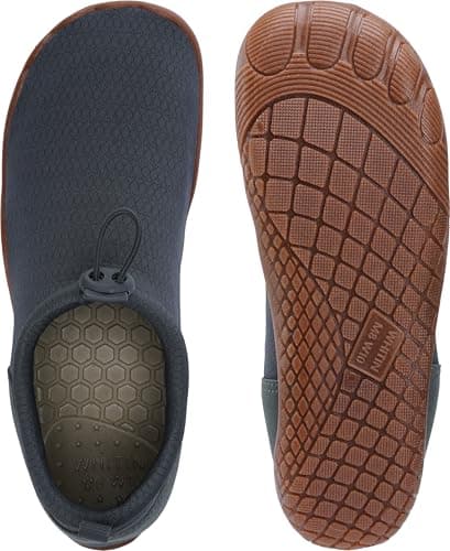 WHITIN Men Water Shoes for Women Quick Drying Swim Sneakers Grey M11/W13 — view 5
