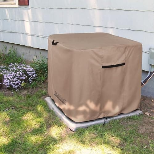 ULTCOVER Waterproof Square Air Conditioner Cover for Outside AC Units Size Upto 24W x 24D x 22H inch — view 5