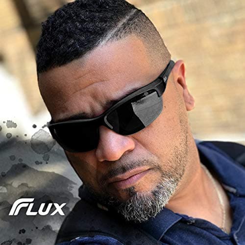 Flux Avento Polarized Sports Sunglasses for Men and Women UV400 Protection Active Lifestyles | Black — view 3