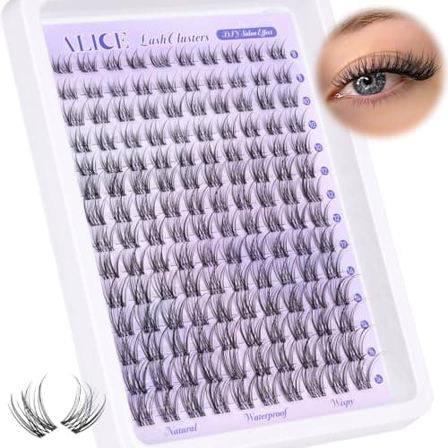 ALICE Natural Lash Clusters Lash Extensions Invisible Band Waterproof 8-16mm Cluster Eyelash Extensions Wispy Eyelash Clusters Individual Lashes Cluster Lashes — view 6