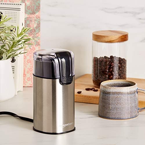 Amazon Basics Fast Electric Coffee Grinder for Home Use, Easy to Use Coffee Bean and Spice Grinder with Heavy-Duty Stainless Steel Grind Blades — view 6