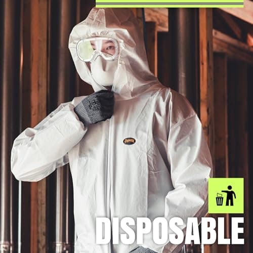 Pioneer Microporous Disposable Coveralls - Protects from Chemicals, Bleach, Paint - Breathable & Comfortable - Type 5 and 6 — view 7