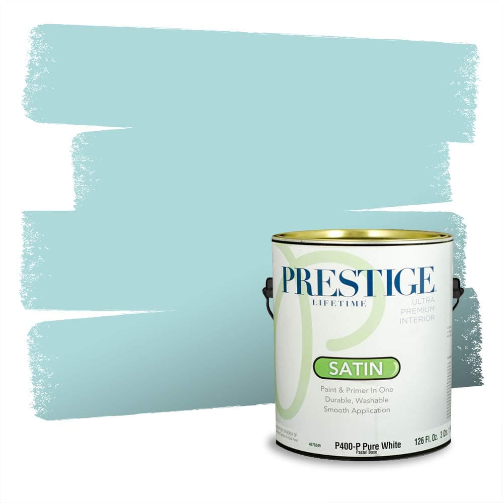 PRESTIGE Paints Interior Paint and Primer In One, 1-Gallon, Semi-Gloss, Comparable Match of Valspar* Dewdrop* — view 394