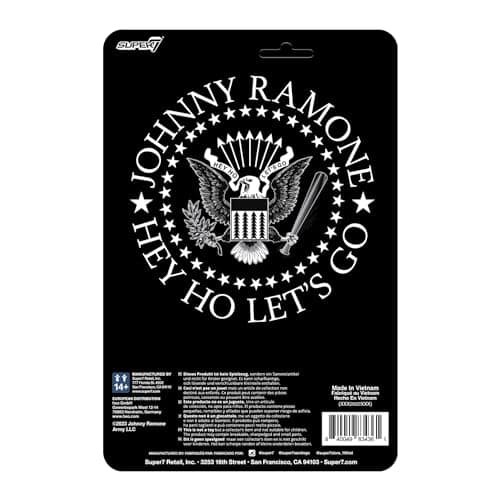 Super7 Johnny Ramone - 3.75" Johnny Ramone Action Figure with Accessory Classic Music Collectibles and Retro Toys — view 2