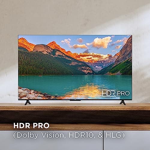 TCL 50-Inch Class S4 4K LED Smart TV with Fire TV (50S450F-CA), Dolby Vision HDR, Dolby Atmos, Alexa Built-in, Apple Airplay Compatibility, Streaming UHD Television, Black — view 3