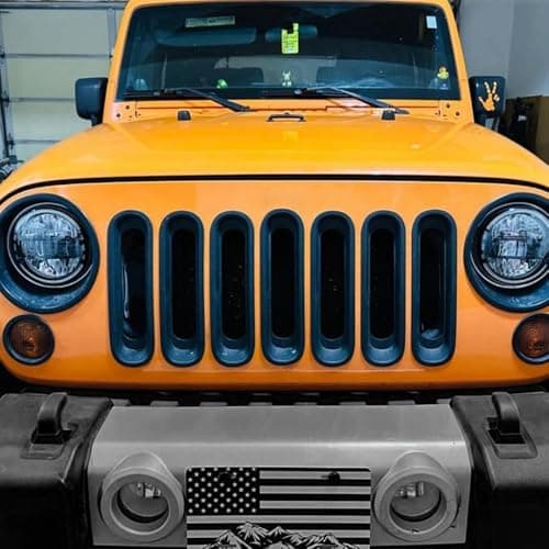 2PCS Bumper Tow Hook Covers Compatible with Wrangler JK JL & Jeep Gladiator JT 2007-2023 Exterior Accessories(Black) — view 3