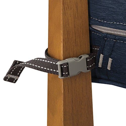 Classic Accessories 62-020-INDIGO-EC Montlake Seat Cushion Foam and Slip Cover, Heather Indigo, 25" Wide x 25" deep x 5" Thick — view 5