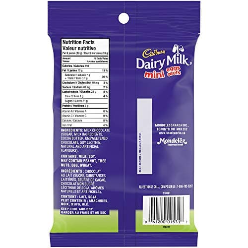 Cadbury Dairy Milk Mini Solid Easter Chocolate Eggs, 148g