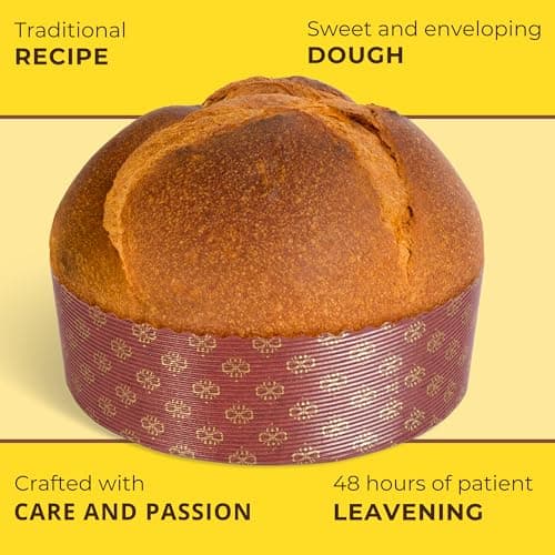 Limoncello Panettone Italian Cake (26.4 Oz - 750 gr) Premium Quality Italian Panettone Crafted with a 3-Day Process Including 48 Hours of Natural Sourdough Leavening – Authentic Italian Taste — view 2