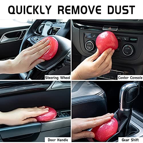 TICARVE Car Cleaning Gel Car Detailing Putty Car Cleaning Putty Gel Auto Detailing Tools Car Interior Cleaner Car Cleaning Kits Cleaning Slime Car Assecories Keyboard Cleaner Rose — view 2