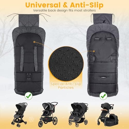 Orzbow Stroller Footmuff Universal, Weather-Proof Baby Bunting Bag, Warm — view 4