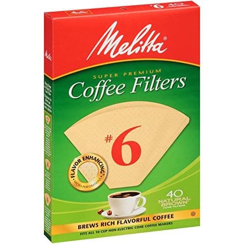 MELITTA Natural Brown #6 Cone Filters, Cone Coffee Filters, Replacement Filters, Coffee Maker Filters, 40 Count (Pack of 12) — view 8