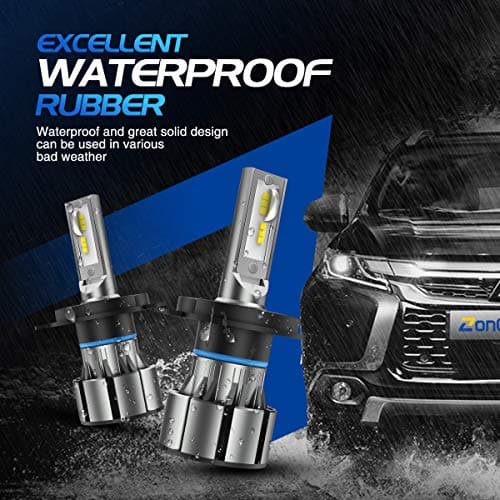 H4 ledlights for car, Headlight Bulbs 40000 Lumens, High Performance Halogen Replacement, High Beam Low Beam Fog Light Bulbs, 2 Pack — view 2