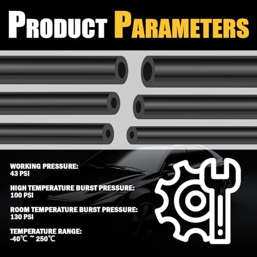 6PCS 5Ft Silicone Vacuum Hose Automotive Kit,ID 1/8" 5/32" 3/16" 1/4" 5/16" 3/8" Vacuum Lines Automotive & Hose Clamp & Vacuums Line Connectors,Professional Vacuums Line Kit — view 5