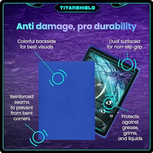 TitanShield (150 Sleeves/Color) Standard Size Board Game Trading Card Sleeves Deck Protector for Magic The Gathering MTG, Baseball Collection, Dropmix — view 3