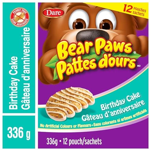 Bear Paws Birthday Cake Cookies - Soft Cookie Snack Packs, Family Size, Peanut Free School Snacks, 336g, 12 pouches — view 4