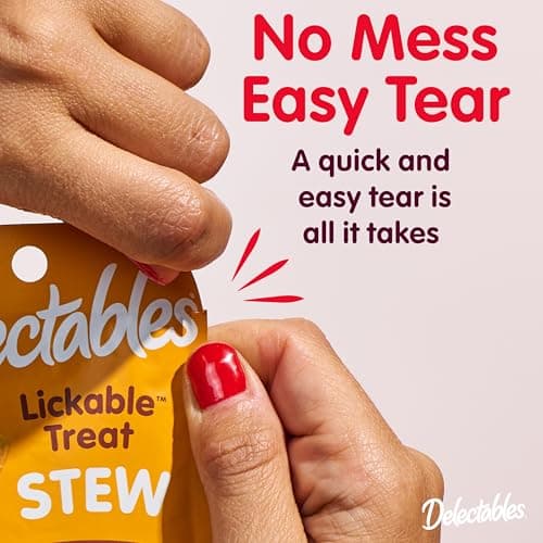 Delectables Lickable Treat Bisque Wet Cat Treat with Real Tuna, Food Topper, Hydrating, Grain-Free, No Fillers, By-Products, Added Preservatives, 1.4oz Pouch, 12ct — view 7