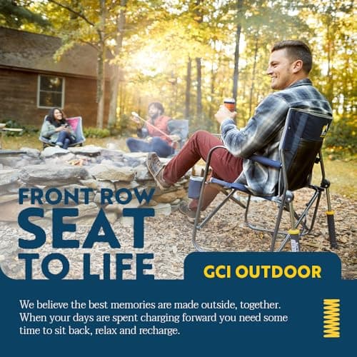 GCI Outdoor Freestyle Rocker Outdoor Rocking Chair with Beverage Holder — view 5