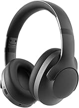 Rebocico Active Noise Cancelling Headphones with Mic-100H Playtime, Bluetooth Headphones with Deep Stereo Sound, Foldable Comfort, Wireless Headphones Bluetooth for Travel, Work or Commute, Black