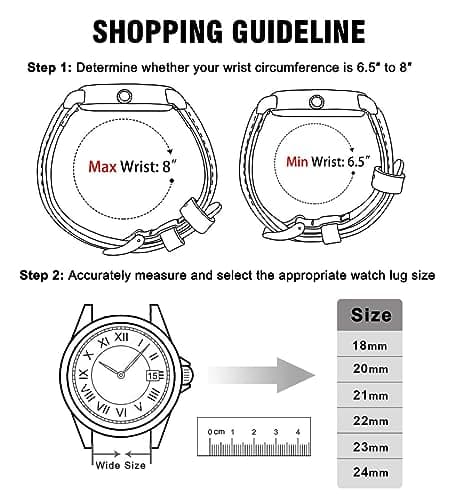 Ritche Genuine 24mm Leather Watch Band Classic Vintage Quick Realease Watch Bands for Men Women Compatible with Timex Expedition Fossil Seiko Saddle Brown Watch Strap — view 5
