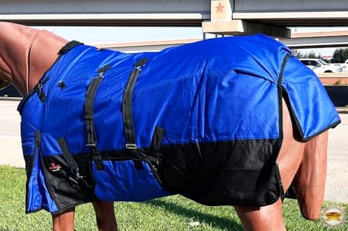 HILASON 1200D Winter Waterproof Poly Horse Blanket Belly Wrap | Turnout Blankets for Horses — view 2
