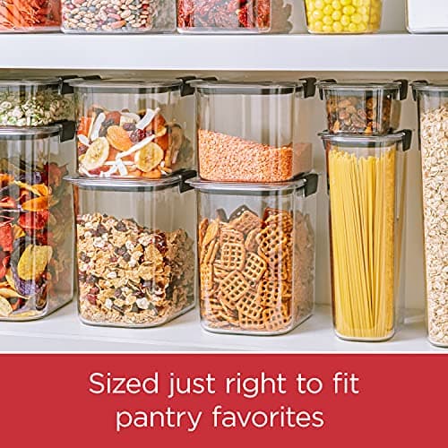 Rubbermaid Brilliance Pantry Food Storage Containers, Set of 4 (8 Pieces), BPA-Free, Clear, Airtight — view 2