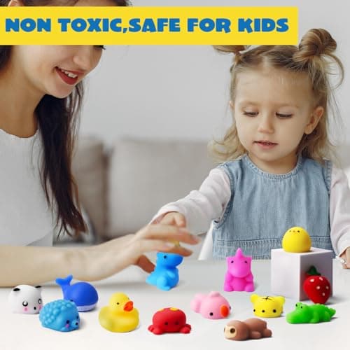 JOYIN Mochi Squishy Toys Set, Random 25 Pack Mini Squishy Mochi, Party Favors for Kids, Kawaii Stress Relief Toys, Basket Stuffers, Goodie Bags Fillers, Birthday Gifts, Classroom Prizes — view 4