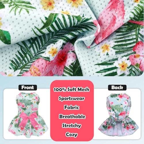 CuteBone Dog Mesh Dress Puppy Sundress Pet Outfit Summer Fashion for Small Dogs Girl Cat Clothes — view 2