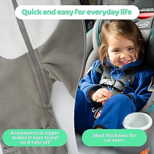 Fleece Baby Bunting Bodysuit – Infant One Piece Kids Hooded Romper Outerwear Toddler Jacket — view 3