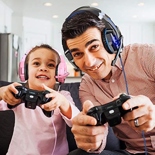 BENGOO G9000 Stereo Gaming Headset for PS4 PC Xbox One PS5 Controller, Noise Cancelling Over Ear Headphones with Mic, LED Light, 7.1 Surround Sound, Soft Memory Earmuffs for Nintendo Xbox Series X|S — view 7