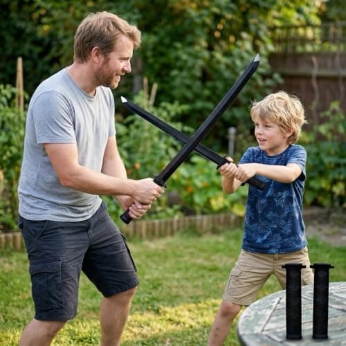 2PCS 3D Printed Gravity Retractable Samurai Katana, Plastic Unsharpened Telescopic Anime Cosplay Demon Slayer Zoro Sword Toy for Cosplay, Collection & Gift — view 3