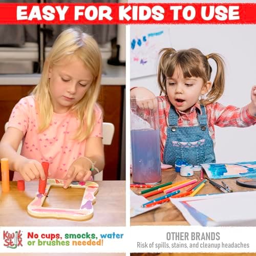 Kwik Stix Solid Tempera Paint Sticks, 24 Colors, Washable Paint Sticks for Kids, Non-Toxic, Quick Drying, Allergen Free, Comes in Classic, Metallic, & Neon Colors, Ideal for Kids and Toddlers — view 5
