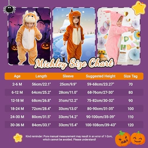 MICHLEY Baby Romper Flannel Jumpsuit for 30-36 Months, Cosplay Outfits Pink — view 3