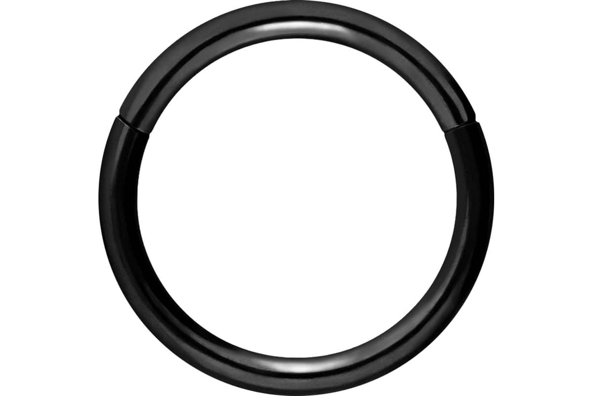 PIERCINGLINE Anillo segmento Clicker de acero quirúrgico – Piercing en oro, plata, rosa, negro o azul – para nariz, tabique, oreja, hélice o tragus — view 15