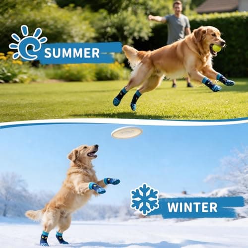 COOHAMS Non-Slip Dog Socks&Owner Sock Set Extra Grip — view 7