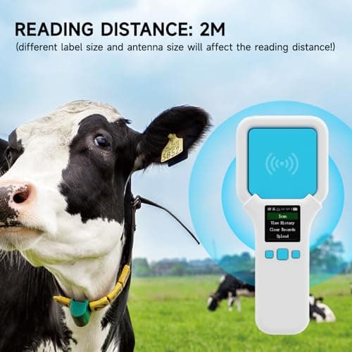 YANZEO SR300 UHF RFID Reader 860Mhz-960Mhz RFID Scanner Wireless Bluetooth Handheld RFID Reader, UHF Tag Reader for Clothing, Shoes, Jewellery Shop and Warehouse Inventory — view 2