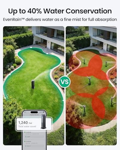 Aiper IrriSense 2 Smart Irrigation System, 4-in-1 Multi-Zone Watering Device, App Control, Smart Scheduling, Garden Sprinkler with Rain Sensor, for Lawns up to 4,800 sq.ft.-Gray — view 5