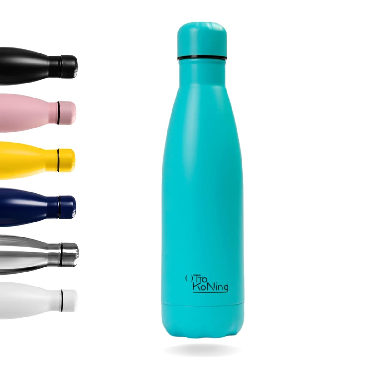 Water Bottle Otto Koning 1L - 1 Litre Stainless Steel Vacuum Insulated Flask - Keeps Cold 24h / Hot 12h - Large Leak Proof & BPA Free Metal Drinks Bottle for Gym, Hiking & Sports — view 15