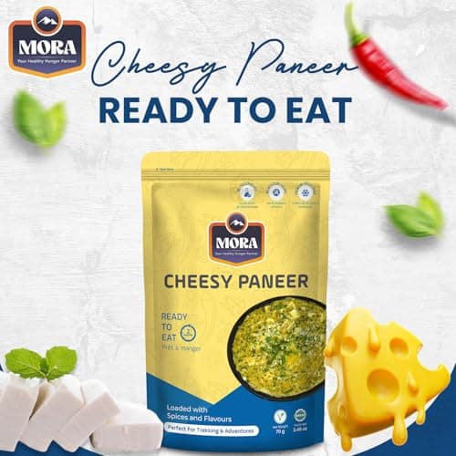 Mora Cheesy Paneer - Ready To Eat Premium Freeze Dried Instant Meal, Microwavable, Effortless Cooking, Gluten-free, Plant-based, High Protein, Emergency Food, Vegan — view 2