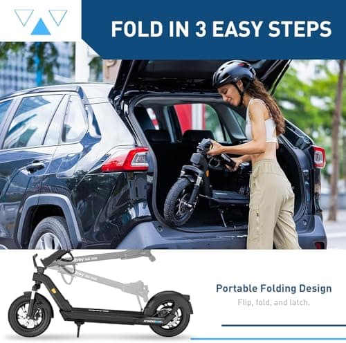 Hiboy Electric Scooter, 700W Peak Motor, 12" Pneumatic Tires, 23 Mph & 38 Miles Range, Hydraulic Suspension, Folding Commuter Electric Scooter for Adults — view 5