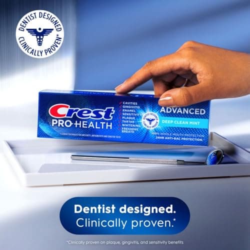 Crest Pro-Health Advanced Deep Clean Mint Toothpaste, 2 Count (Pack of 1) — view 3