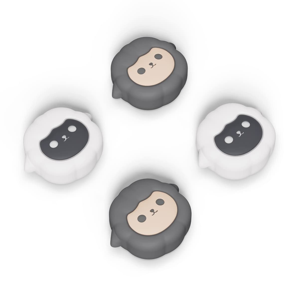 PlayVital Agarres para Pulgar para Nintendo Switch Joycon, Tapas de Joystick de Silicona, Thumb Grips para Switch/OLED/Lite, Protectores de Thumbstick (Cerdito-Rosa Milenario) — view 37