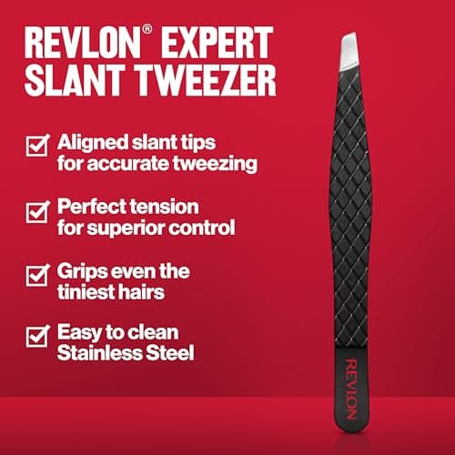Revlon Expert Slant Tweezer, High Precision For an Easy Hair Removal, Made With Stainless Steel, 1 Count — view 2