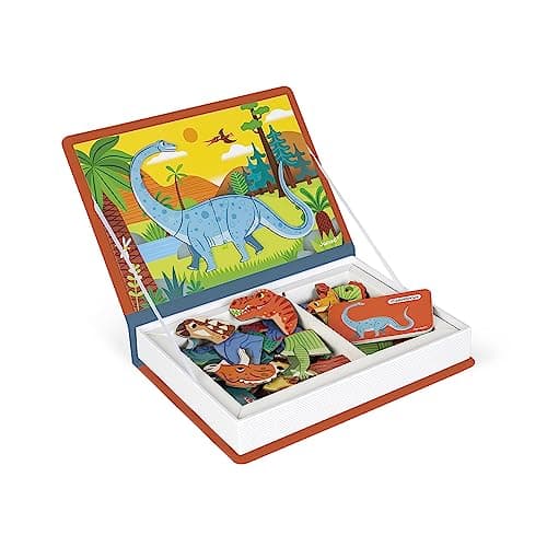 Janod • Magneti’Book Dinosaurs • 3 to 8 Years • Educational Magnetic Games Toy for Kids Toddler Children • J02590 — view 3